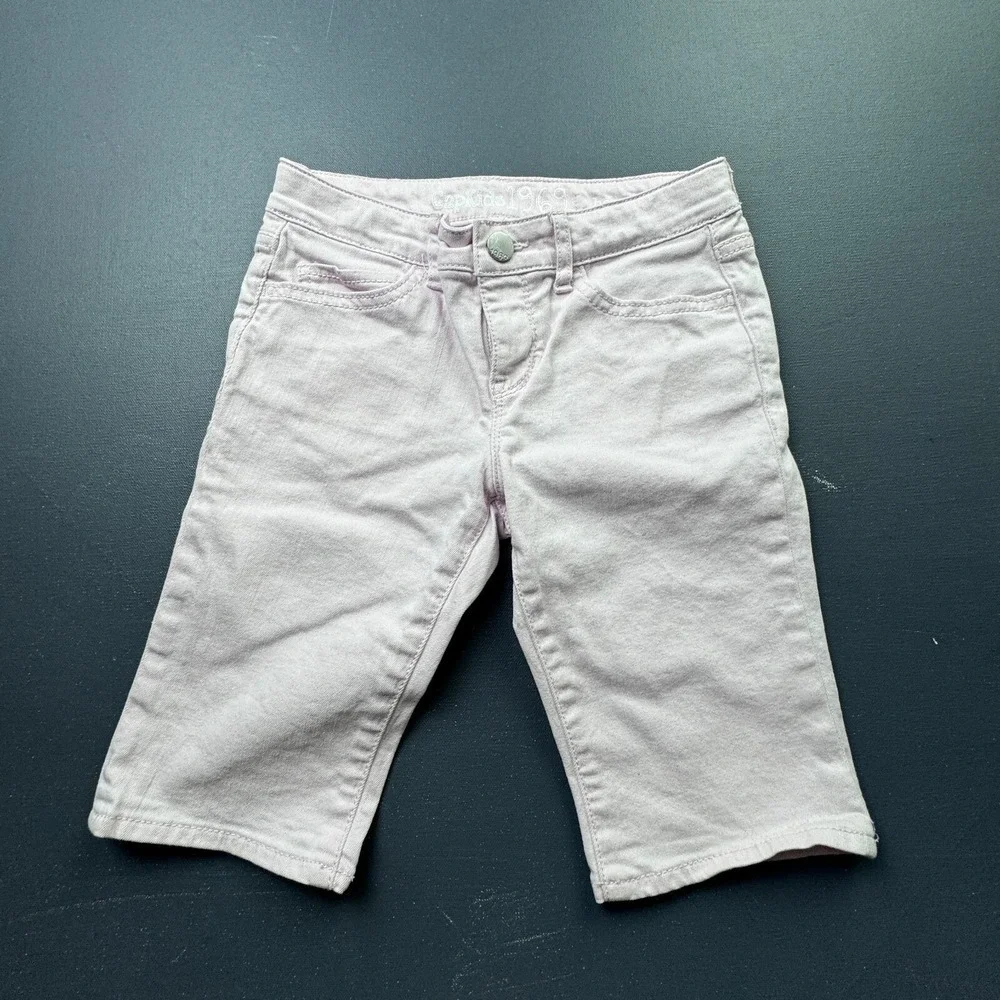 GapKids 1969 Girls Size 8 Pink Denim Bermuda Shorts Regular Fit Cotton Casual